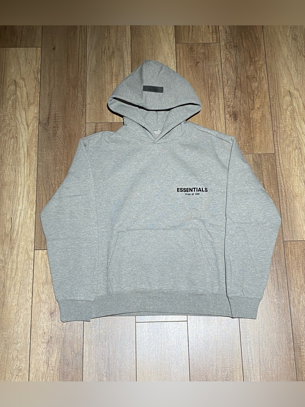 Essentials Fear of God Dark Oatmeal Heather Gray Pullover Hoodie Brand New